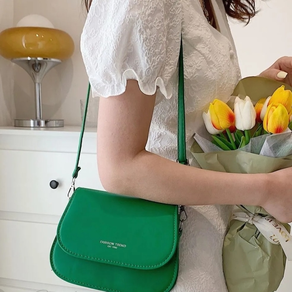 SHEIN Vibrant Green Crossbody Bag